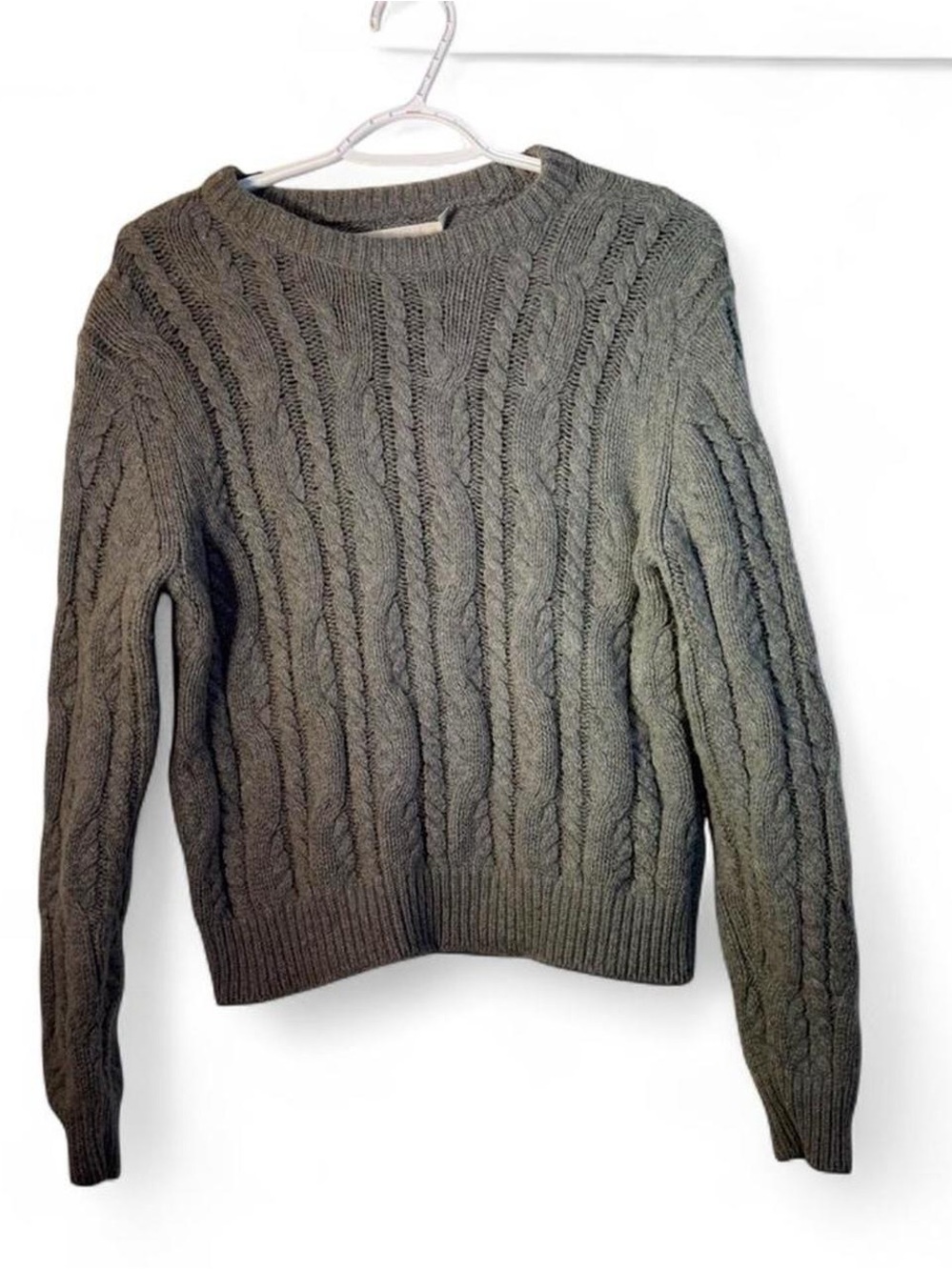 Wyeth gray Cable Knit Sweater